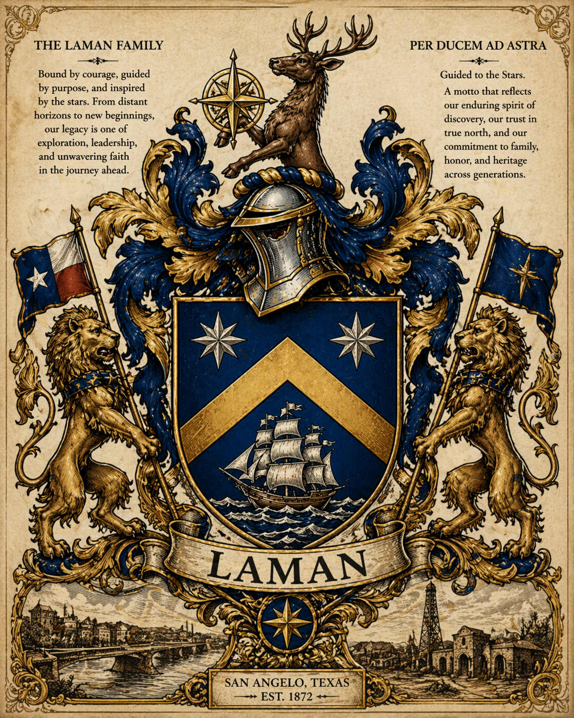 Laman Family Coat of Arms